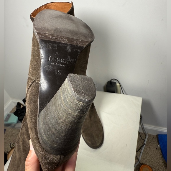 J.Crew Leather Suede Knee High Heeled Made in Italy Boots Size 8.5 - Picture 10 of 16
